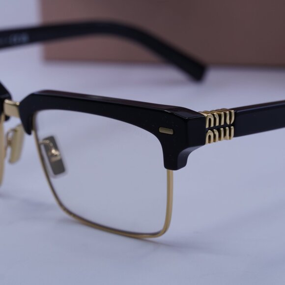Miu Miu MU10ZS 1AB08N Browline Sunglasses – Black main image 8